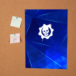 Постер Gears of War blue poly - фото 2