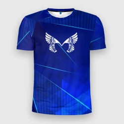 Мужская футболка 3D Slim Placebo blue poly