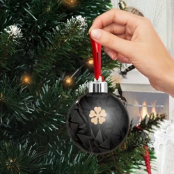 Ёлочный шар Black Clover golden poly - фото 2