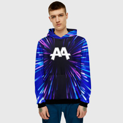 Мужская толстовка 3D Asking Alexandria neon energy - фото 2