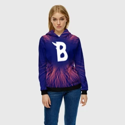 Женская толстовка 3D Beastars red energy - фото 2