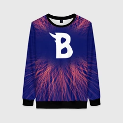 Женский свитшот 3D Beastars red energy