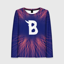 Женский лонгслив 3D Beastars red energy