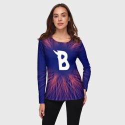 Женский лонгслив 3D Beastars red energy - фото 2