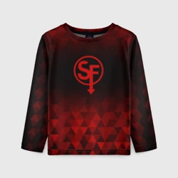 Детский лонгслив 3D Sally Face red poly