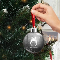 Ёлочный шар Totoro - grey gradient - фото 2