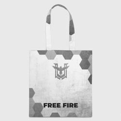 Шоппер 3D Free Fire - white gradient по-центру