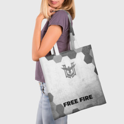 Шоппер 3D Free Fire - white gradient по-центру - фото 2