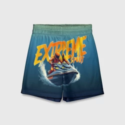 Детские спортивные шорты 3D Экстремальный гидроцикл