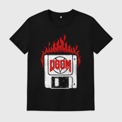 Мужская футболка хлопок Дискета с думом 