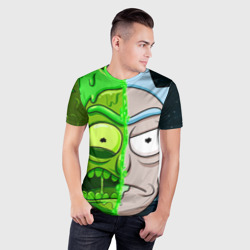 Мужская футболка 3D Slim Toxic Rick - фото 2