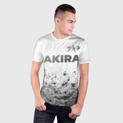 Мужская футболка 3D Slim Akira - white gradient посередине - фото 2