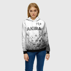 Женская толстовка 3D Akira - white gradient посередине - фото 2