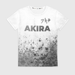Женская футболка 3D Akira - white gradient посередине
