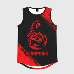 Мужская спортивная майка 3D Scorpions - red gradient