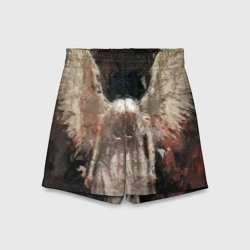 Детские спортивные шорты 3D Крылья ангела картина 