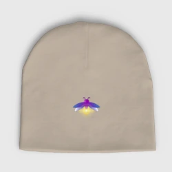 Детская шапка демисезонная Бабочка светлячок 