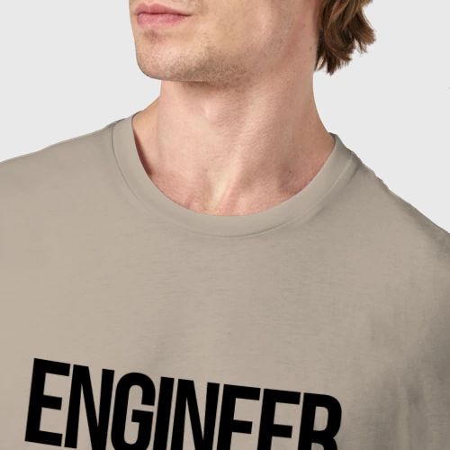 Мужская футболка хлопок с принтом Инженер 1974, фото #4