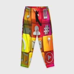 Детские брюки 3D Square Icon