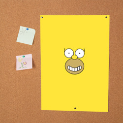 Постер Лицо Гомера Симпсона - улыбка - фото 2