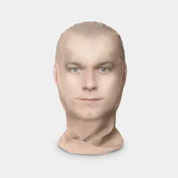 Маска карнавальная 3D Лицо Юры Борисова