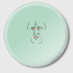 Значок Сквидвард Тентаклс гигачад мем