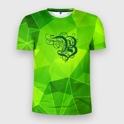 Мужская футболка 3D Slim Burzum green poly