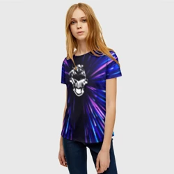 Женская футболка 3D Goblin Slayer neon energy - фото 2