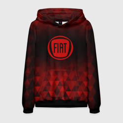 Мужская толстовка 3D Fiat red poly