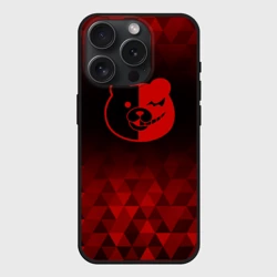 Чехол силиконовый для Apple iPhone 15 Pro матовый Danganronpa red poly