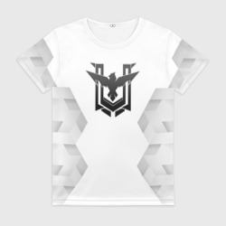 Женская футболка 3D Free Fire white poly