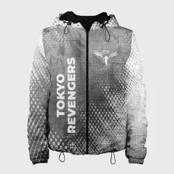 Женская куртка 3D Tokyo Revengers - grey gradient вертикально