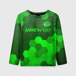 Детский лонгслив 3D Daewoo - green gradient посередине