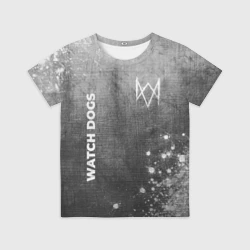 Детская футболка 3D Watch Dogs - grey gradient вертикально