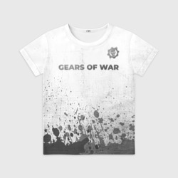 Детская футболка 3D Gears of War - white gradient посередине