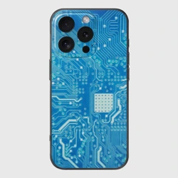 Чехол для iPhone 16 Pro силиконовый с защитой камеры Системная плата