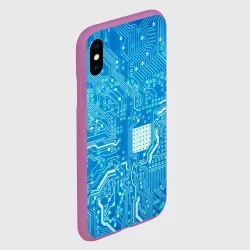 Чехол для iPhone XS Max матовый Системная плата - фото 2