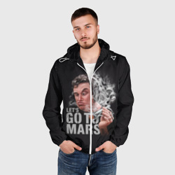Мужская ветровка 3D Илон Маск - Let's go to Mars - фото 2