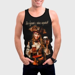 Мужская майка 3D Все дуреют с этих пиратов  - фото 2