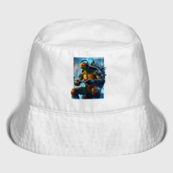 Детская панама хлопок Черепаха киберспортсмен - нейроарт фантазия