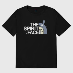 Женская футболка хлопок Oversize Tororo - the spirit face 