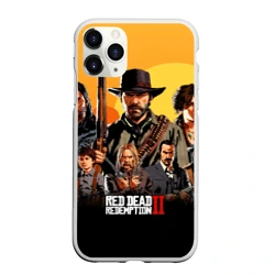 Чехол для iPhone 11 Pro Max матовый Red Dead Redemption 2