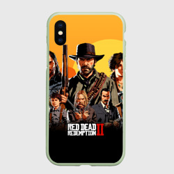 Чехол для iPhone XS Max матовый Red Dead Redemption 2