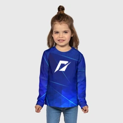 Детский лонгслив 3D Need for Speed blue poly - фото 2