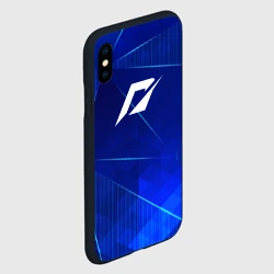 Чехол для iPhone XS Max матовый Need for Speed blue poly - фото 2