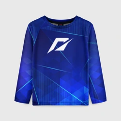 Детский лонгслив 3D Need for Speed blue poly