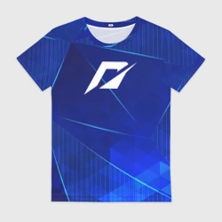 Женская футболка 3D Need for Speed blue poly
