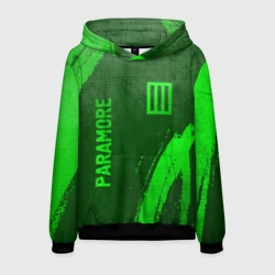 Мужская толстовка 3D Paramore - green gradient вертикально