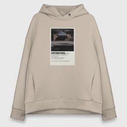 Женское худи Oversize хлопок Supernatural - Винчестеры