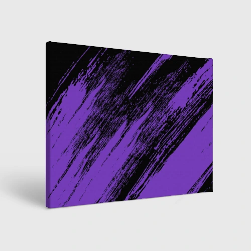 Холст прямоугольный The color is purple and black 